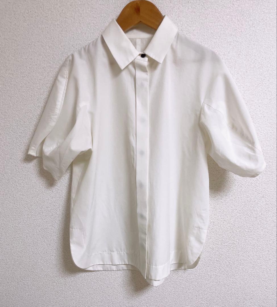 Anplegant アンプレガント　チューリップブラウス　ホワイト　美品