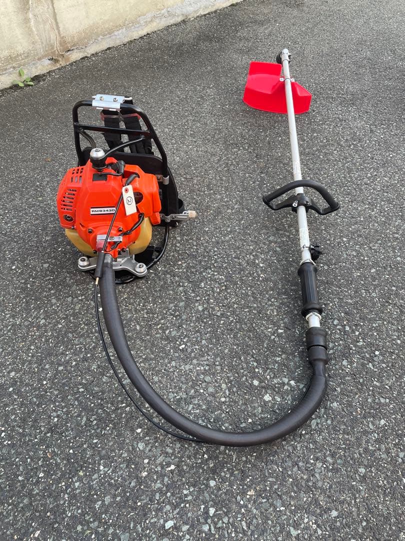 本格プロ仕様‼️完全整備‼️共立 RMB343Dエンジン刈払機 背負式 大排気量‼️②