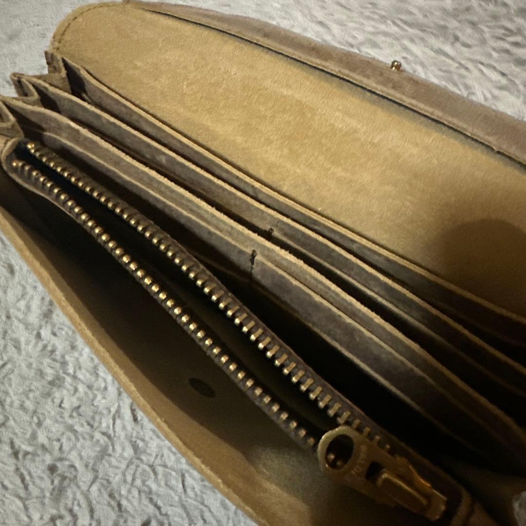 SLOW レザー 長財布 ブラウン　クーズー革　新品