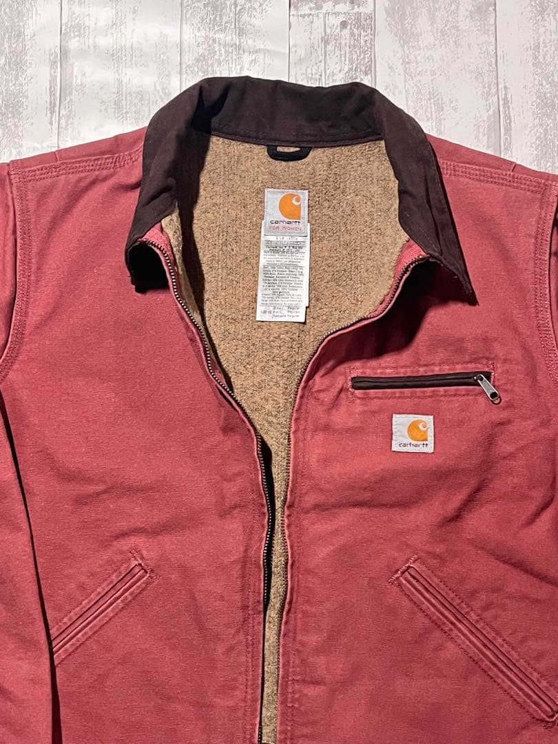 美品！超希少カラー！　Carhartt デトロイトジャケット　サーモンピンク