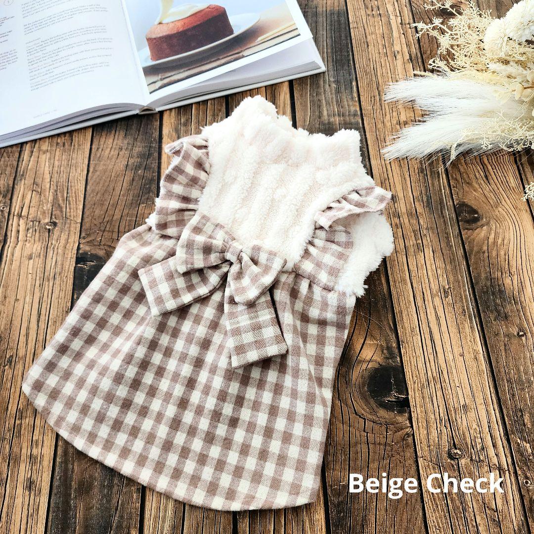 もこもこ❤ファー❤ワンピース♡タンクトップ♡ボレロ♡ハンドメイド 犬服♡オーダー