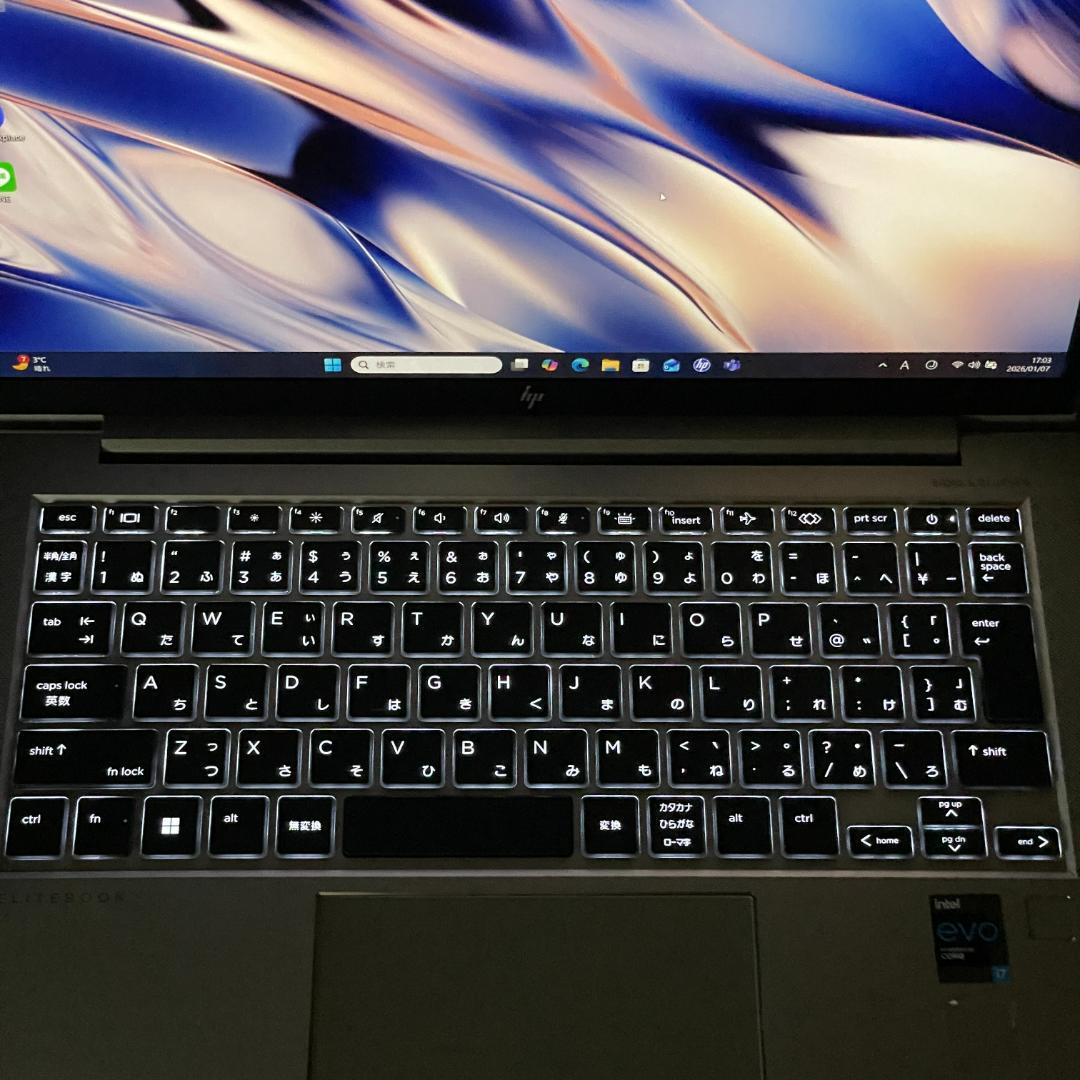 ★美品★第11世代i7 HP EliteBook ノートPC win11 SSD