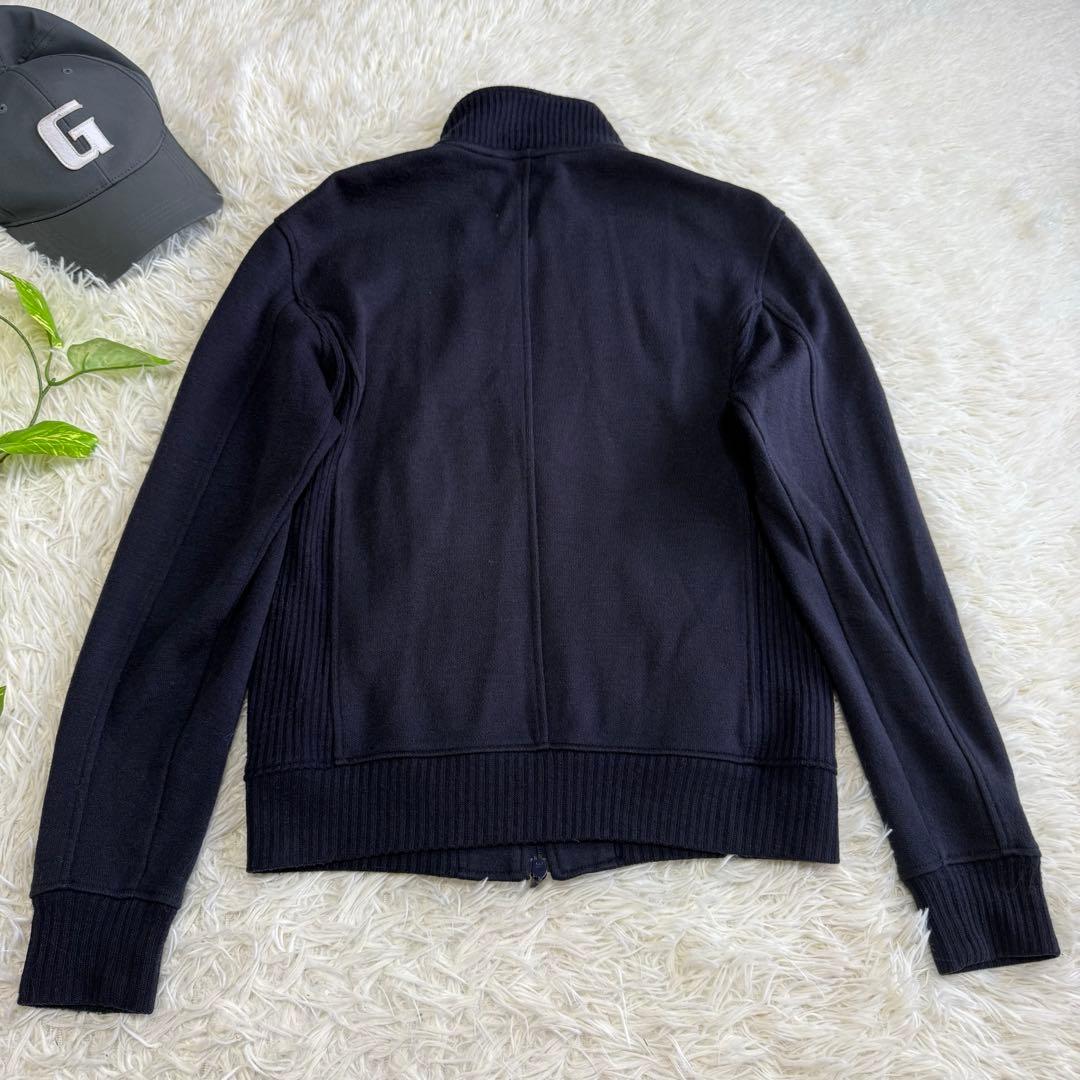 【ビームスゴルフ】美品 ジップジャケット ニット ネイビー Mサイズ メンズ