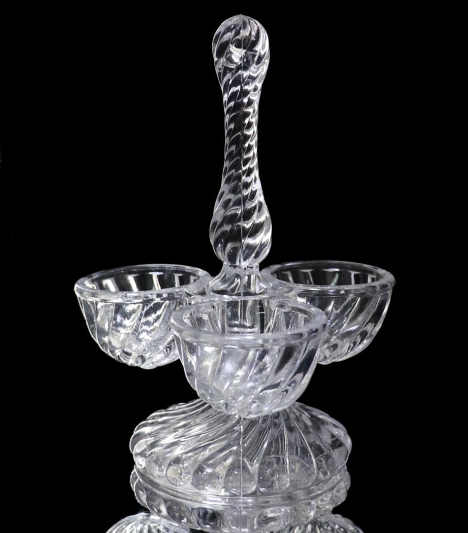 アンティークSVクリスタルフランス 激レア 調味料入れ 大型塩胡椒入れ バンブー