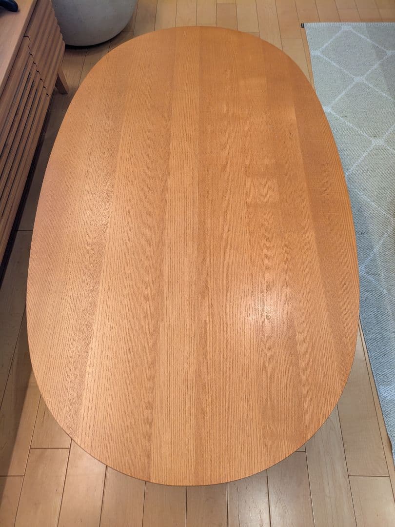 【美品】無印良品　楕円形こたつ　大