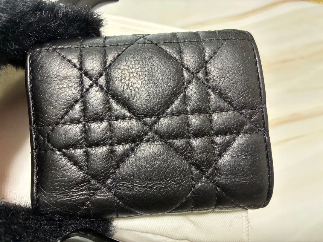 Dior Hibiscus ウォレット カロ ブラック 三つ折り財布