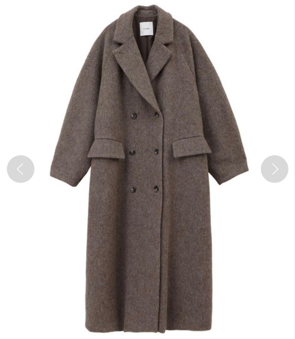 CLANE クラネDOUBLE WOOL LONG COAT ブラウン