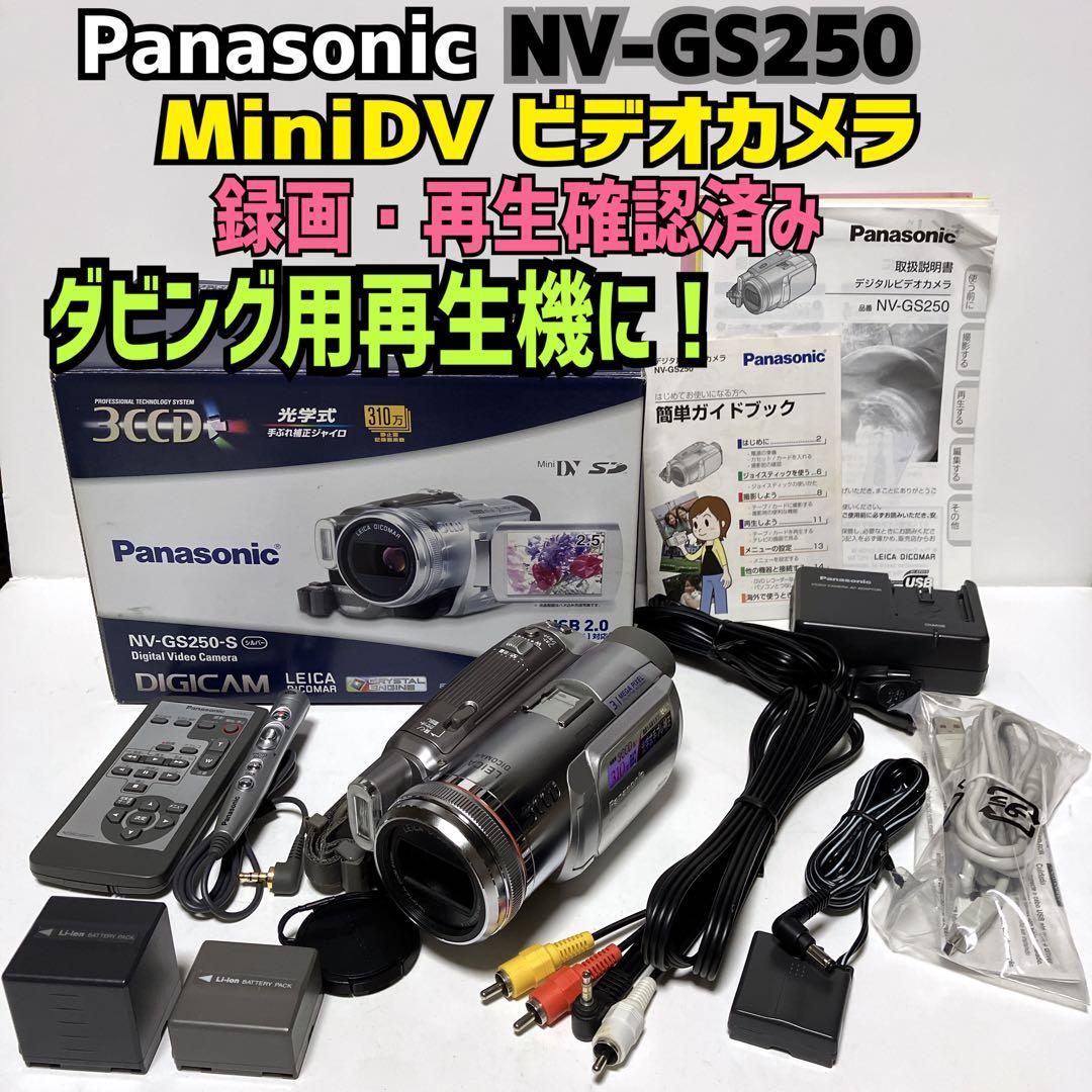 Panasonic NV-GS250 ビデオカメラ miniDVのダビング用に！
