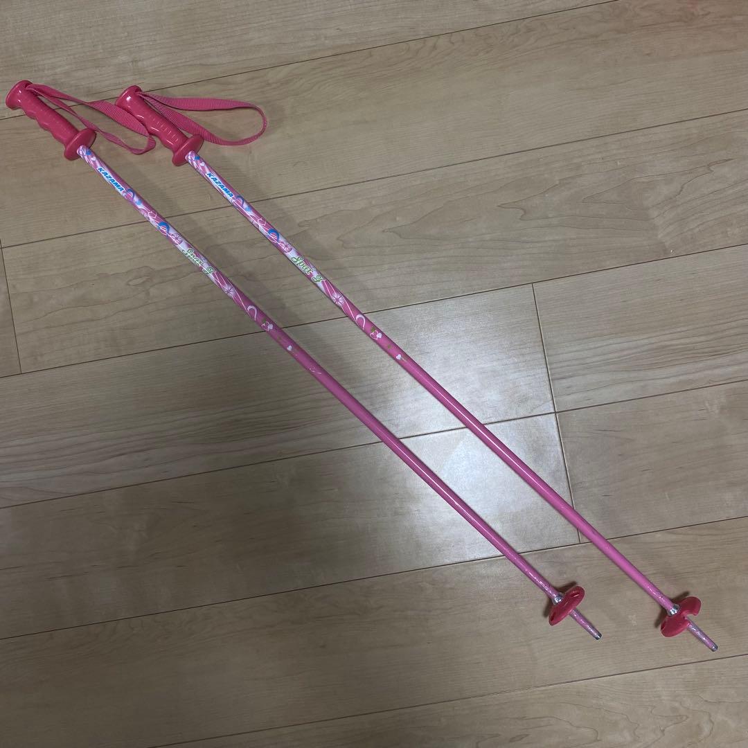 カザマ　キッズスキーセット　板107㎝　ストック 90㎝　ブーツ 19㎝　20㎝