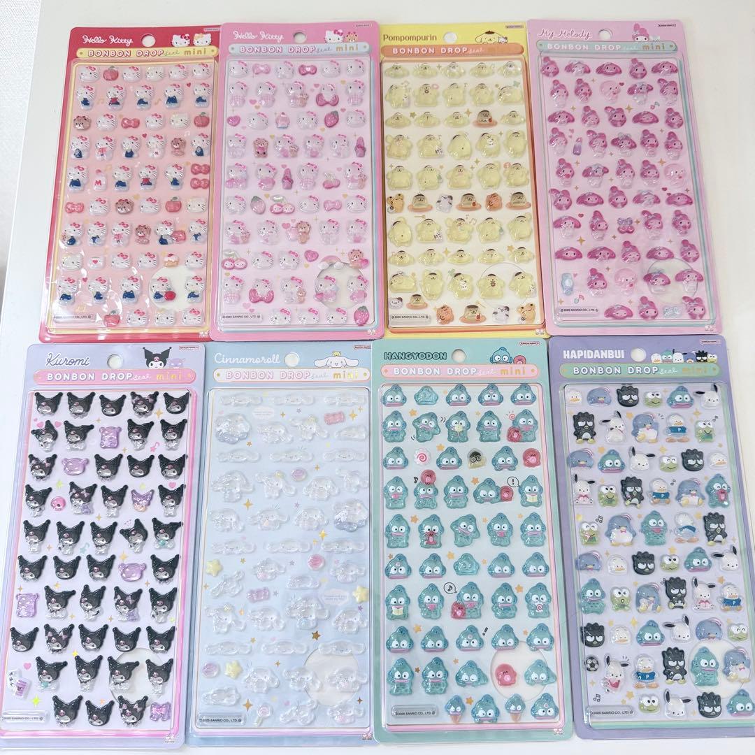 【正規品】　サンリオ　ボンボンドロップシールmini コンプリート