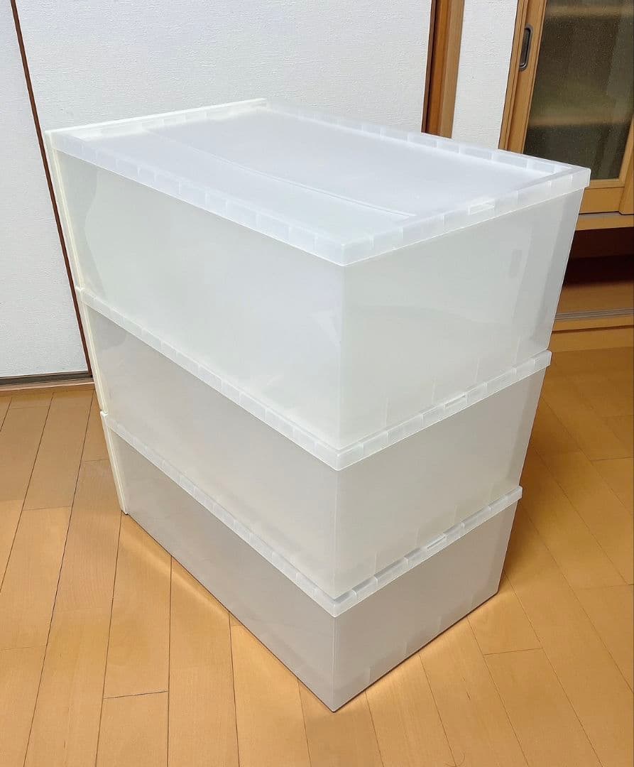 【専用出品】無印良品/収納、衣装ケース/ポリプロピレン大サイズ3個セット