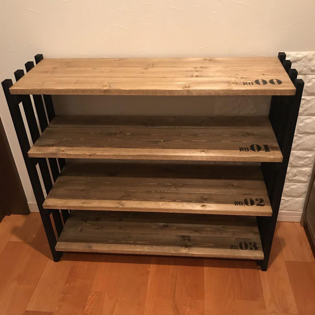 ★ 多目的4段ラック & 収納ラック & シェルフ & シューズラック ★