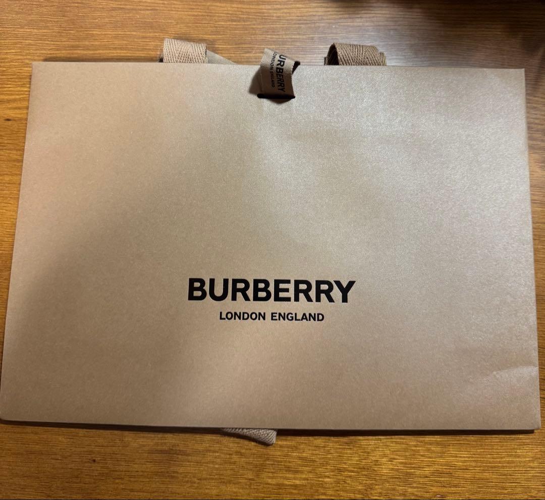 新品未使用級　BURBERRY ブラックレザー ケース　パスケース