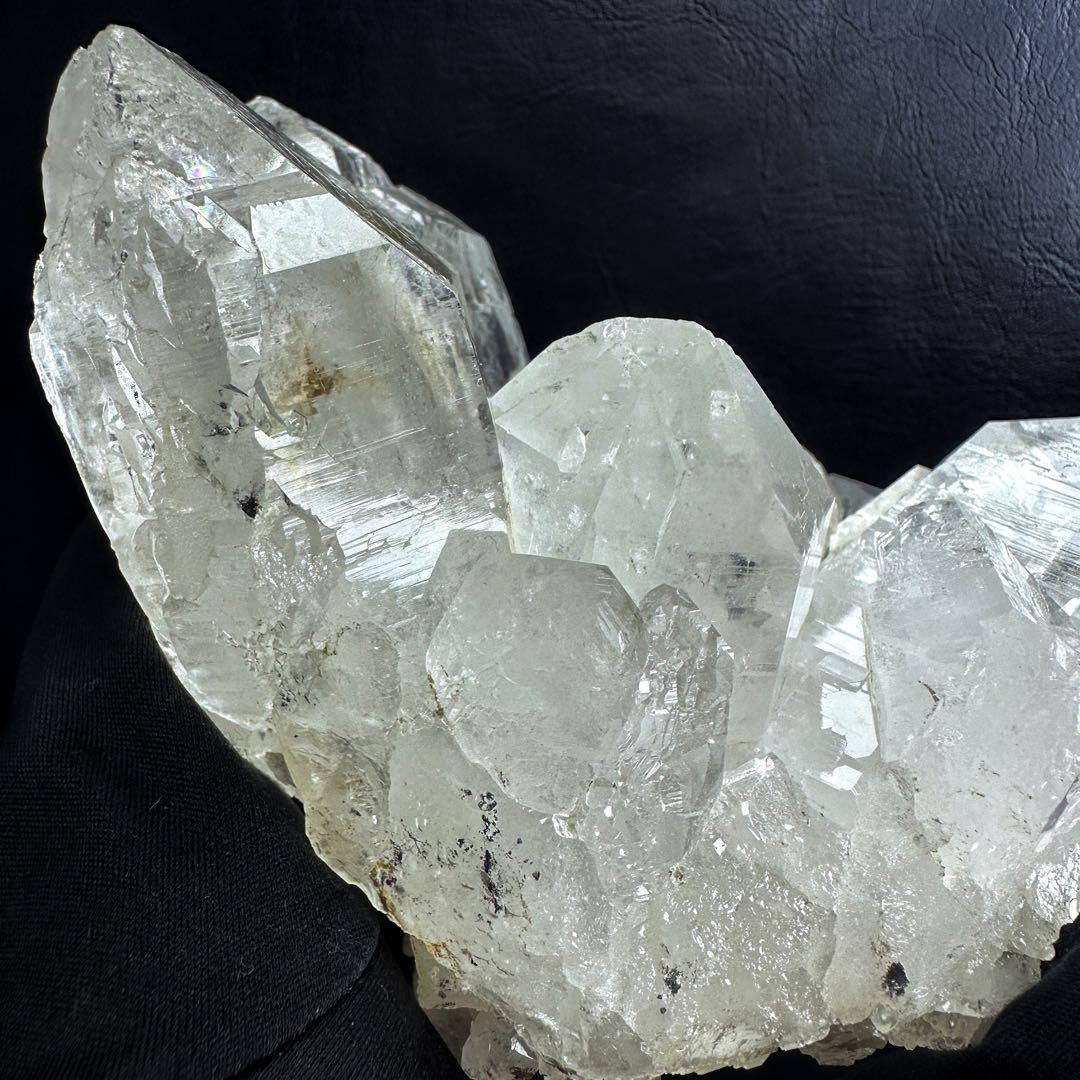 希少高透明度❗️マニカラン産☆虹入り☆ヒマラヤ水晶クラスター超強いパワーA1347