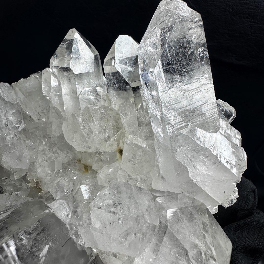 希少高透明度❗️マニカラン産☆虹入り☆ヒマラヤ水晶クラスター超強いパワーA1347