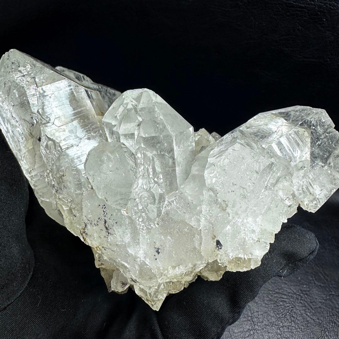 希少高透明度❗️マニカラン産☆虹入り☆ヒマラヤ水晶クラスター超強いパワーA1347