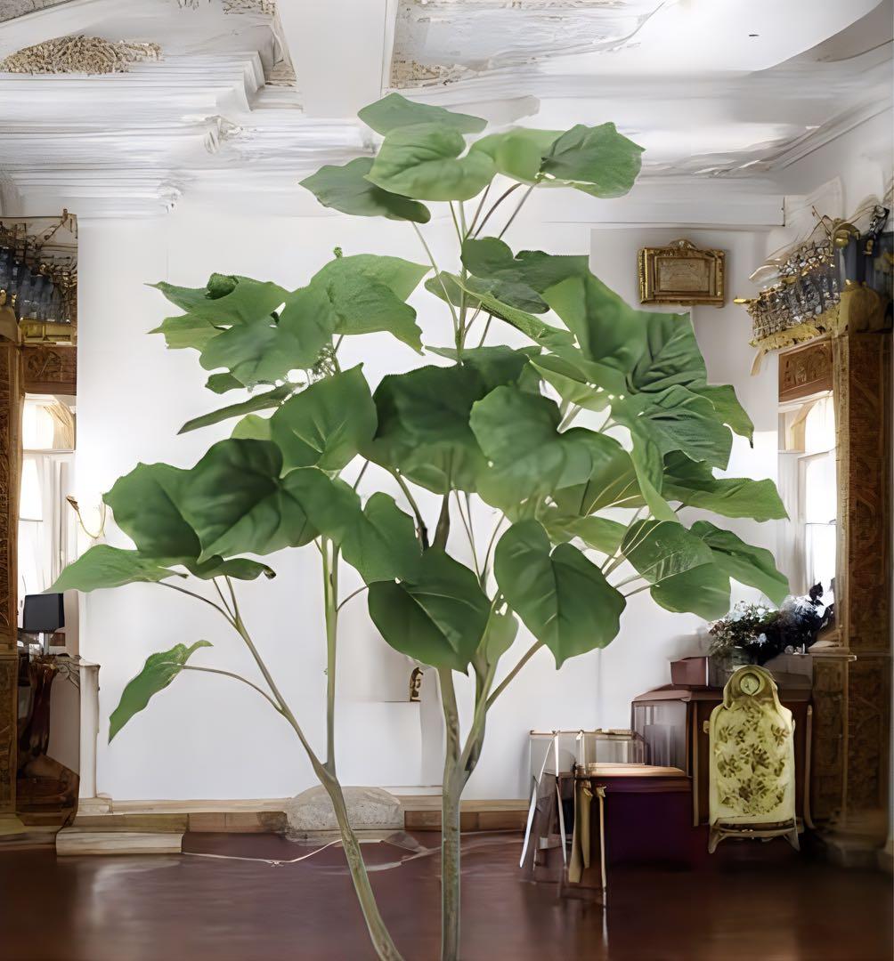 光触媒　人工観葉植物　フェイクグリーン　フィカスウンベラータ1.35m