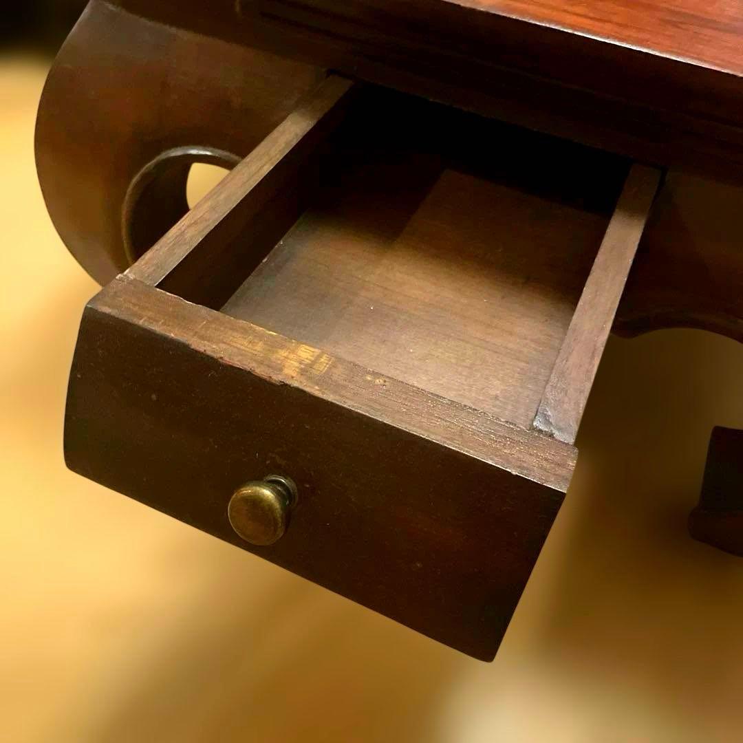 バリ島直輸入　ローテーブル　引き出し付き