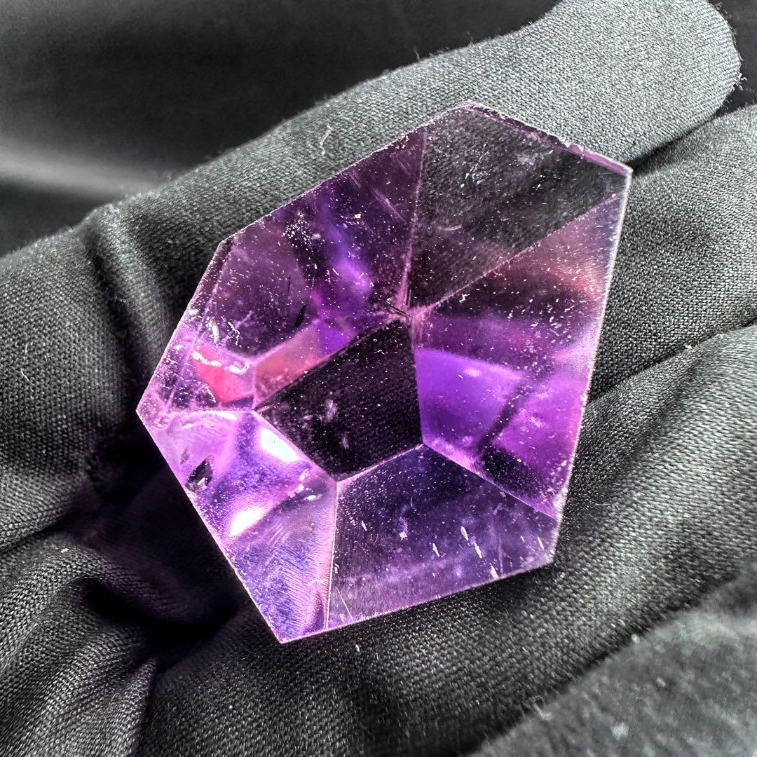 高品質❗アメジスト☆レインボー☆2点セットパワーストーン 置物 天然石A1253