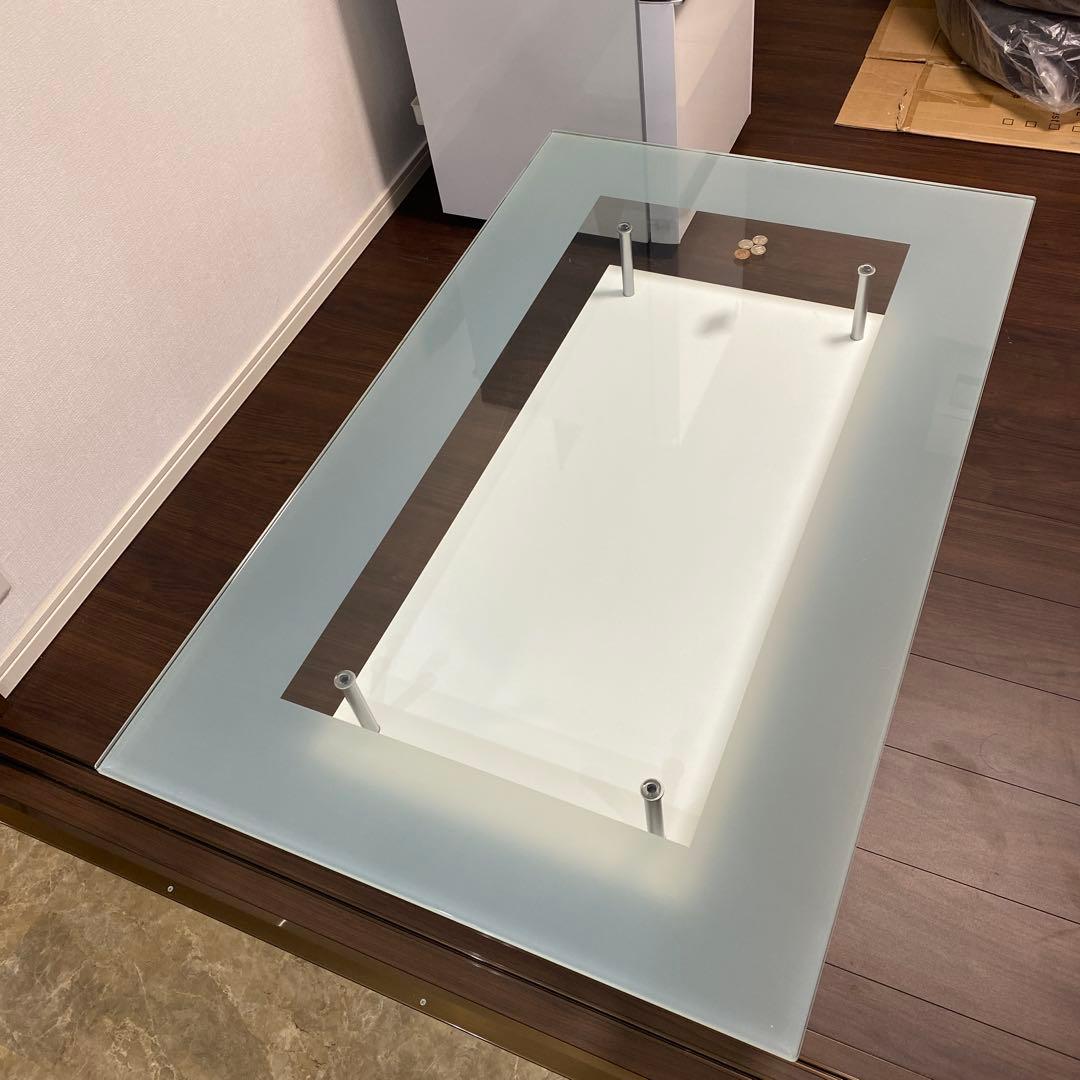 フロストガラスセンターテーブル