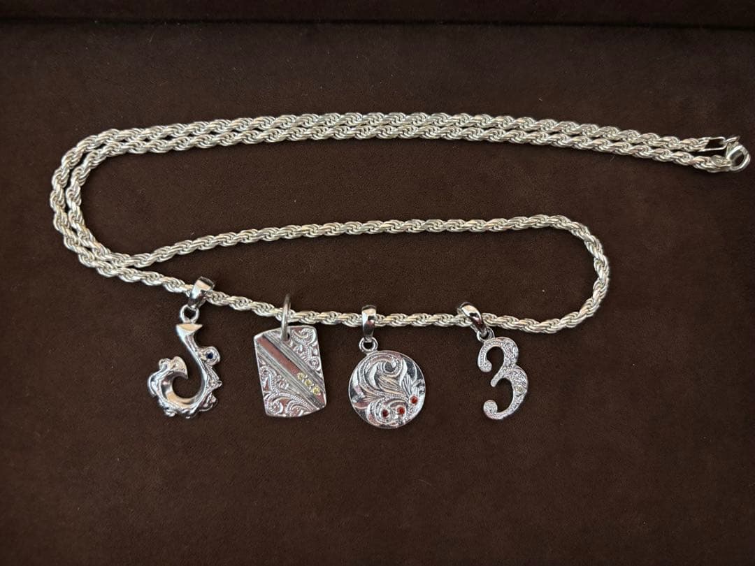 Roots （ルーツアイランド）シルバーネックレス4トップ 刻印あり