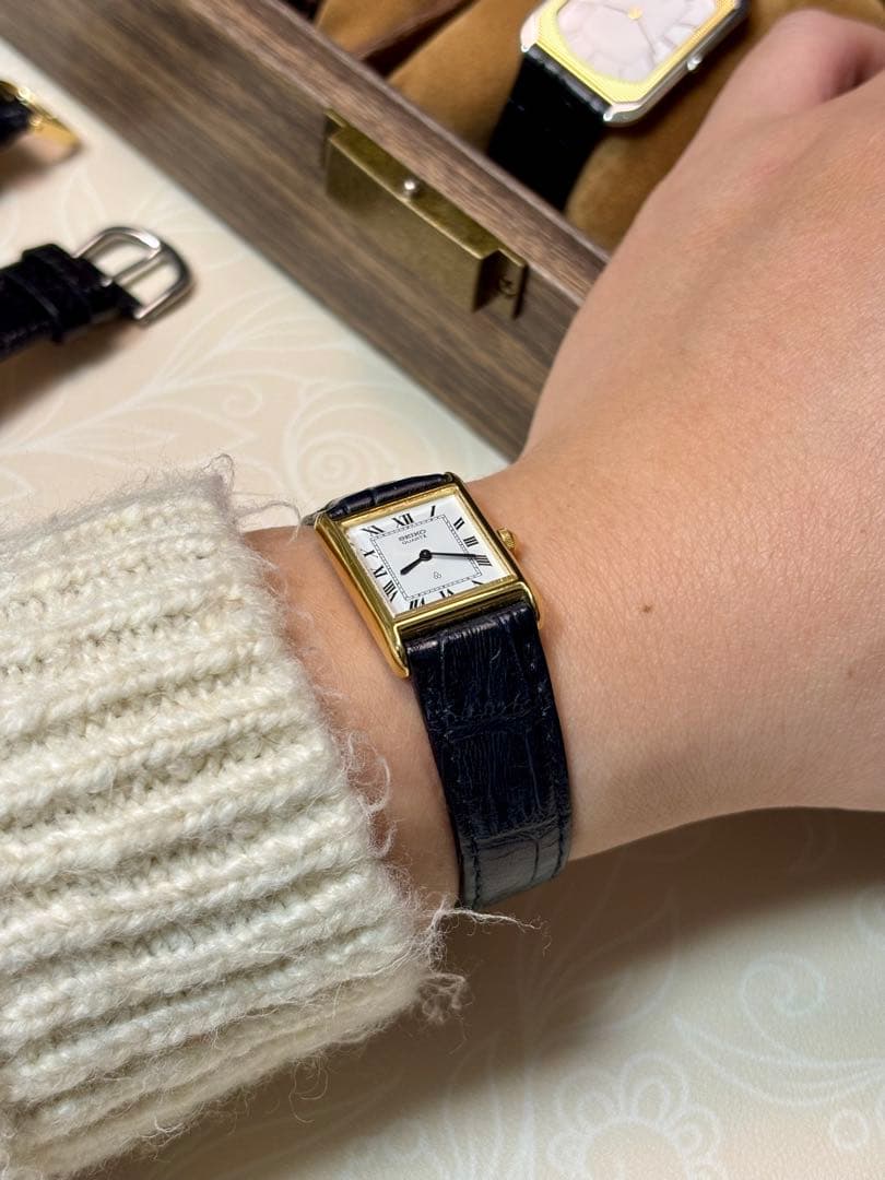 ヴィンテージ セイコー 1600 タンク ローマン文字盤 稼働品 美品 希少