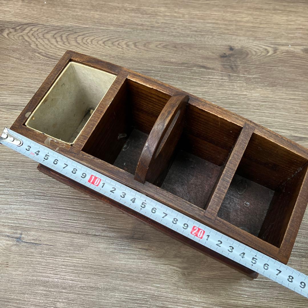 E-3 昭和レトロ 希少 KANSAI 木製 リモコンラック 小物入れ 桜柄