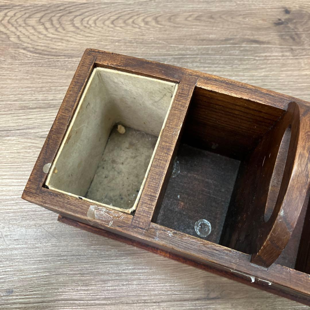 E-3 昭和レトロ 希少 KANSAI 木製 リモコンラック 小物入れ 桜柄