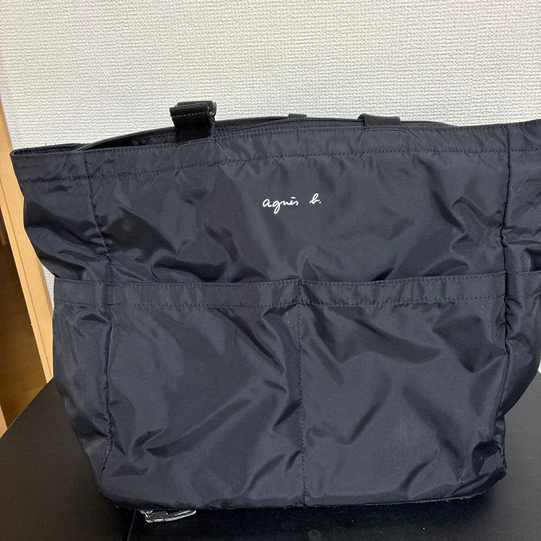 agnès b. ブラック マザーズバッグ