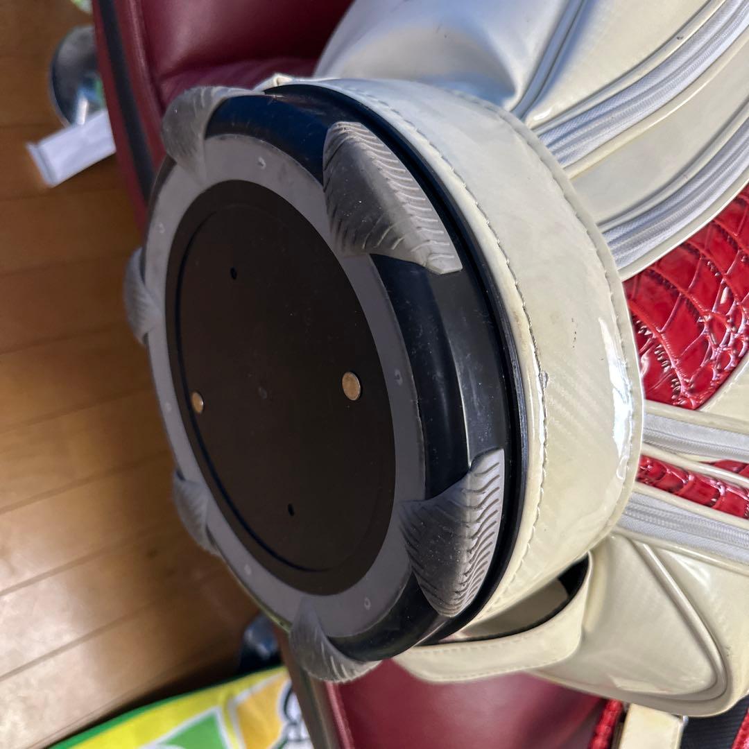 激レア モデル プロ PGATOUR 赤クロコ キャディバッグ 3点式