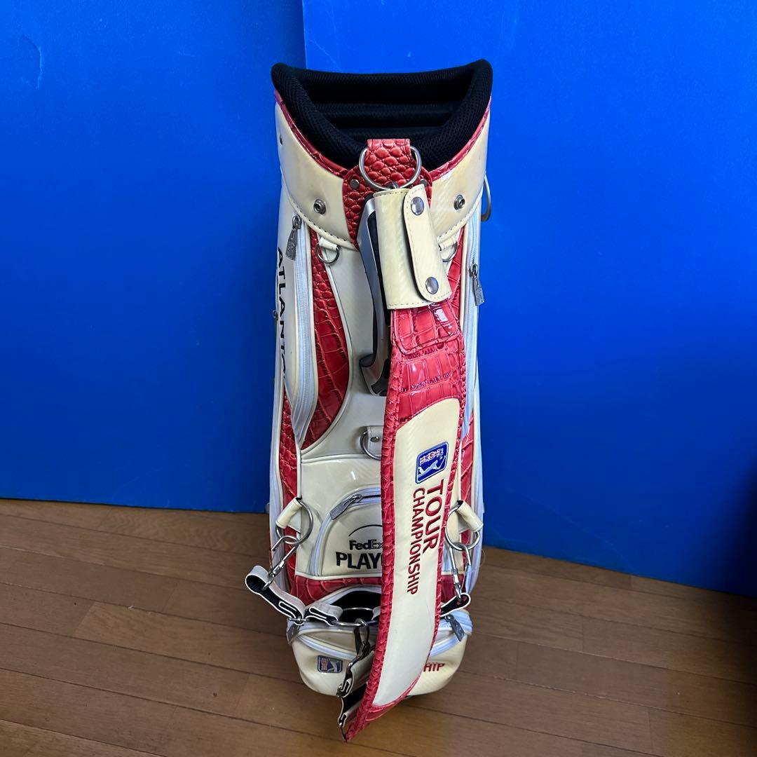 激レア モデル プロ PGATOUR 赤クロコ キャディバッグ 3点式