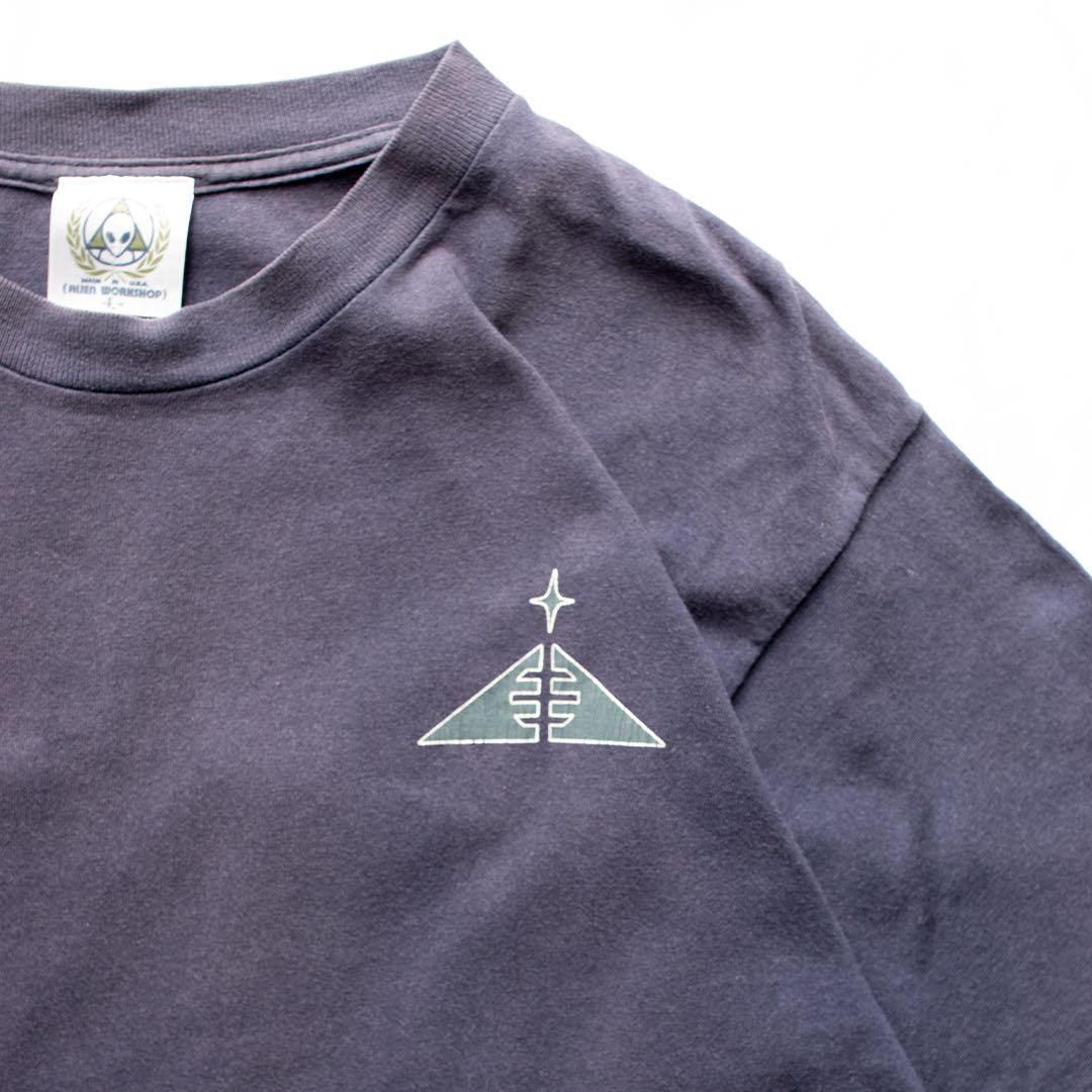 90s USA製　ALIEN WORKSHOP 半袖　プリントTシャツ　フェード