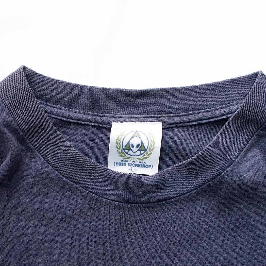 90s USA製　ALIEN WORKSHOP 半袖　プリントTシャツ　フェード
