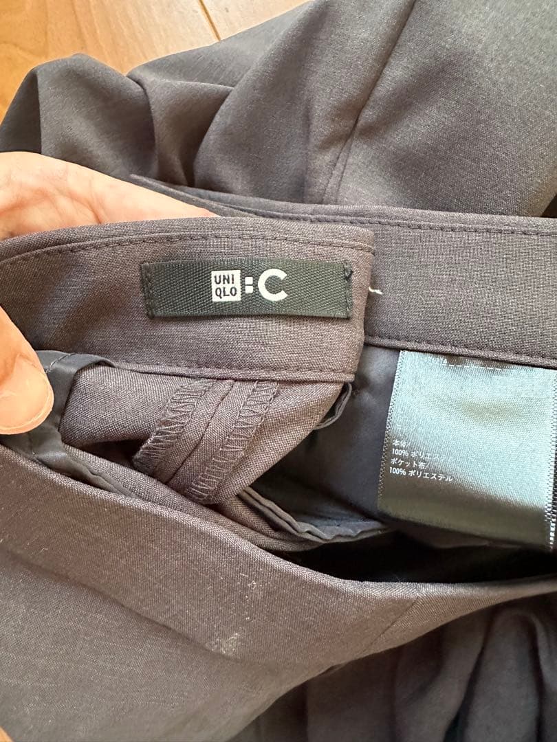 【新品】ユニクロC 感動ダブルジャケットL パンツ　セットアップ　ダークグレー