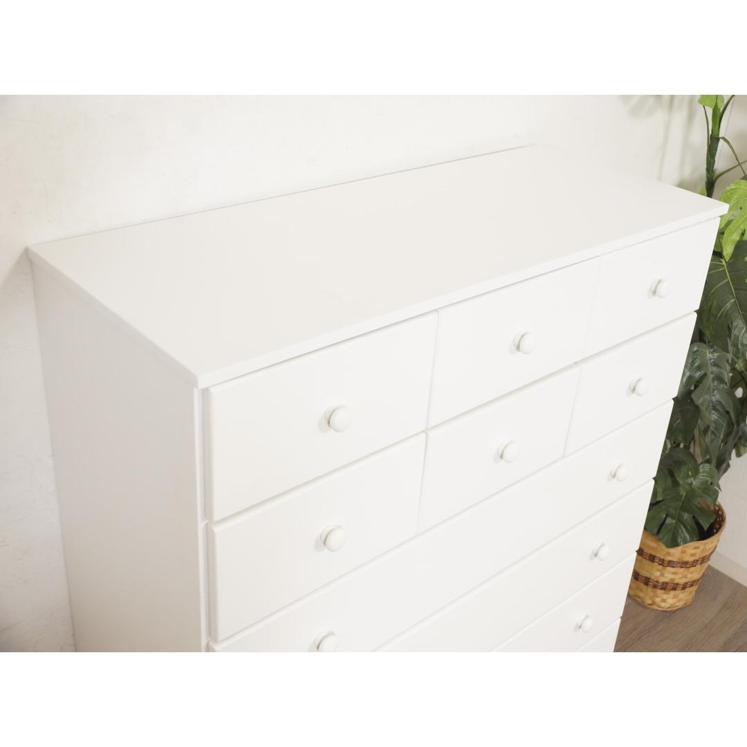 【新品】フレンチシック ワイドチェスト 収納 天然木　姫系インテリア　シャビー