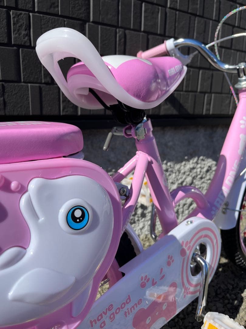 自転車　16インチ　組み立て　難あり　ピンク　札幌取引でお値引き