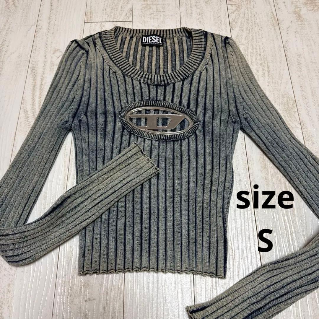 DIESEL インディゴリブオーバル ロゴ レディース トップス