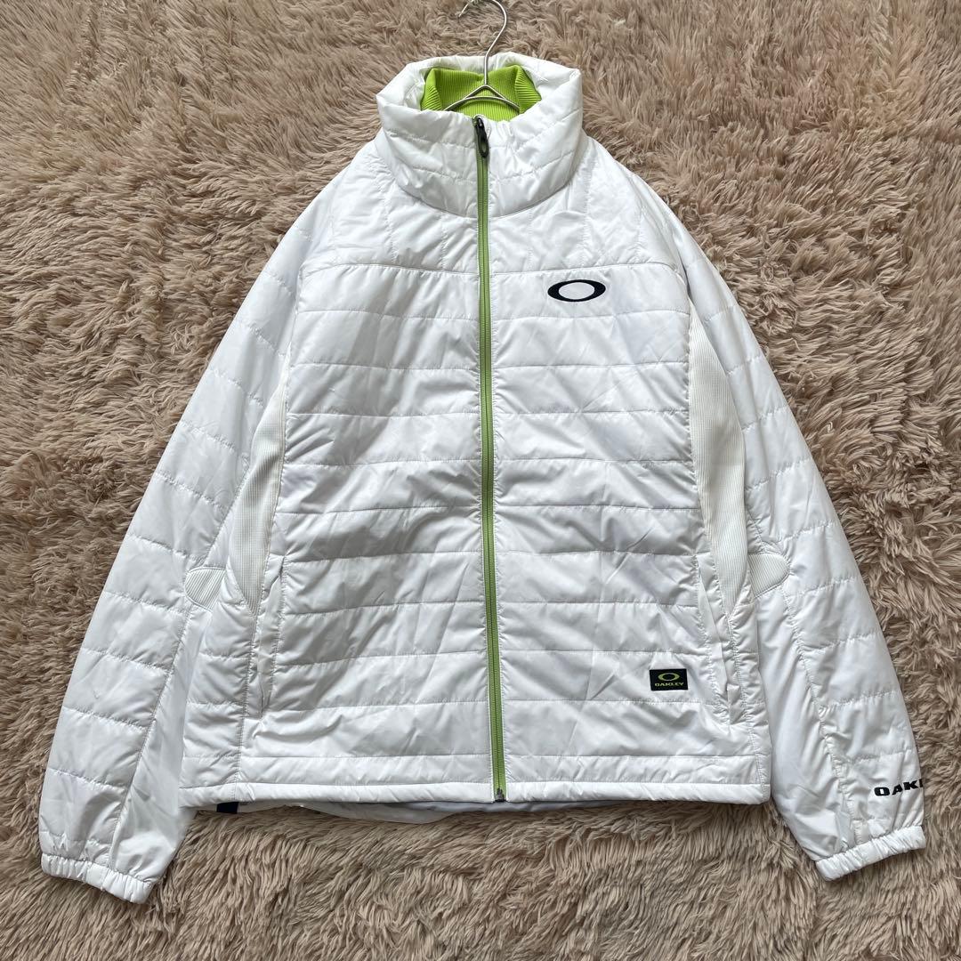 OAKLEY スカル　刺繍　中綿　ジャケット　ウエア　洗える