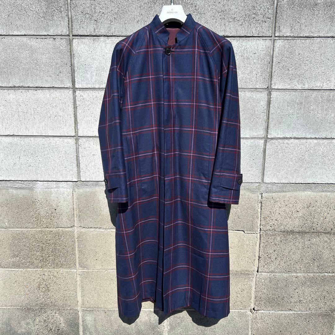 Paul Smith ポールスミス チェック柄ウールトレンチコート