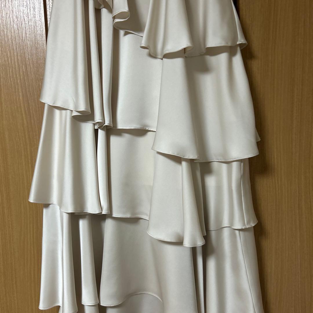 FRAY I.D フレイアイディー サテンランダムティアードスカート