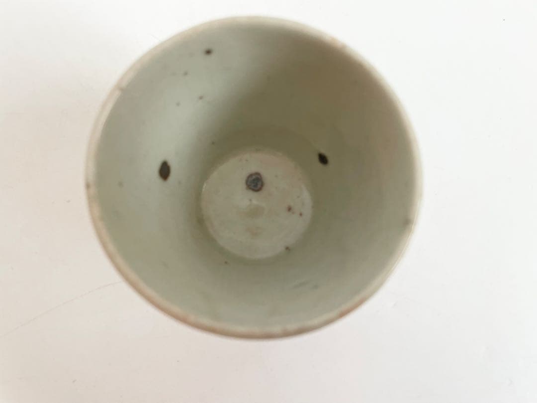 骨董　アンティーク　古伊万里　染付　紅葉文　蕎麦猪口