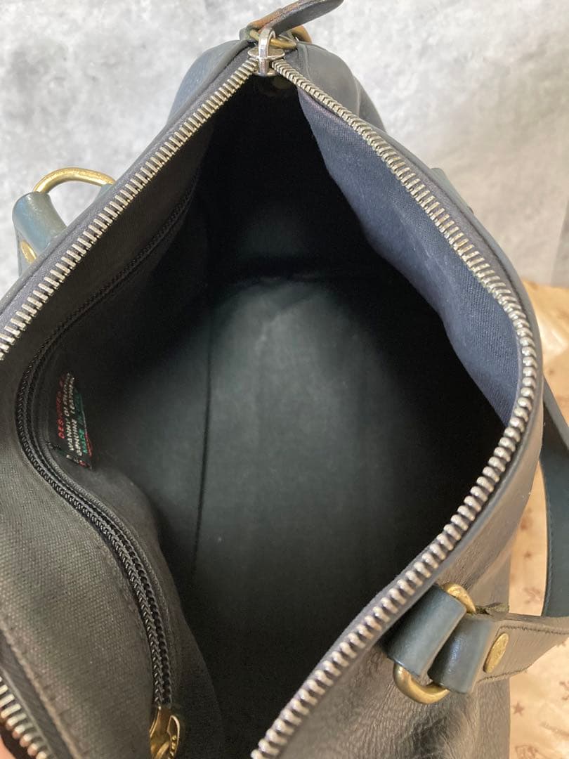 イルビゾンテ　ボストンバッグ　ショルダー　ネイビー