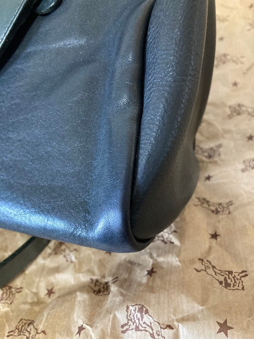 イルビゾンテ　ボストンバッグ　ショルダー　ネイビー