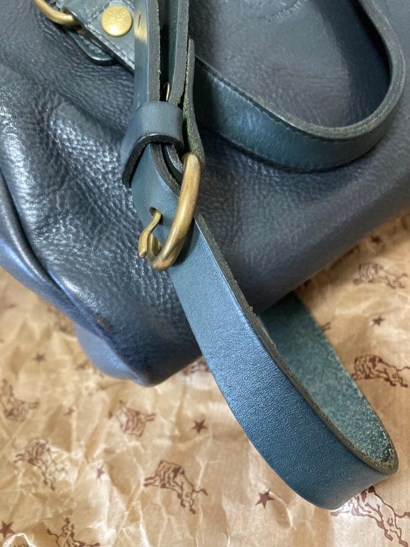 イルビゾンテ　ボストンバッグ　ショルダー　ネイビー