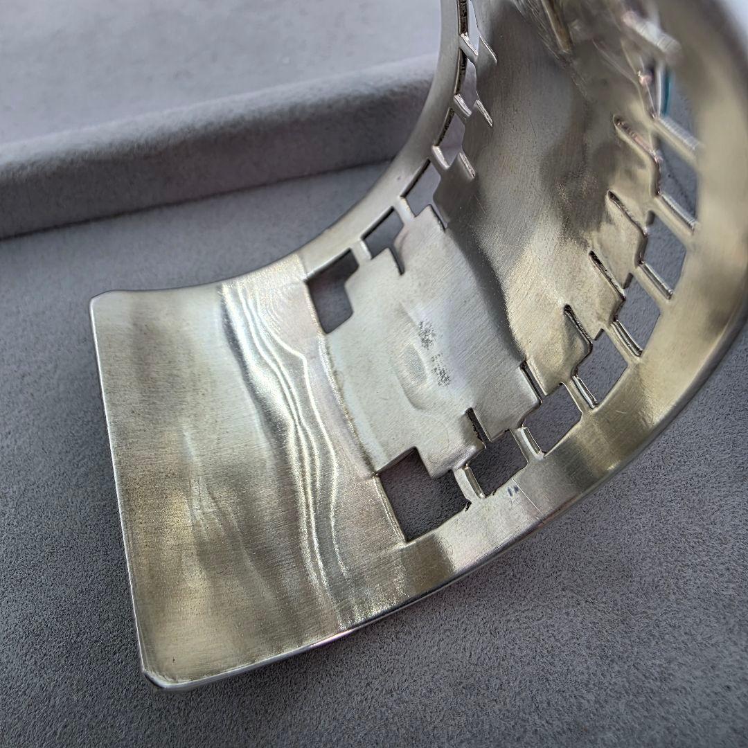 インディアンジュエリー　ズニ族　バングル　シルバー　ヴィンテージ