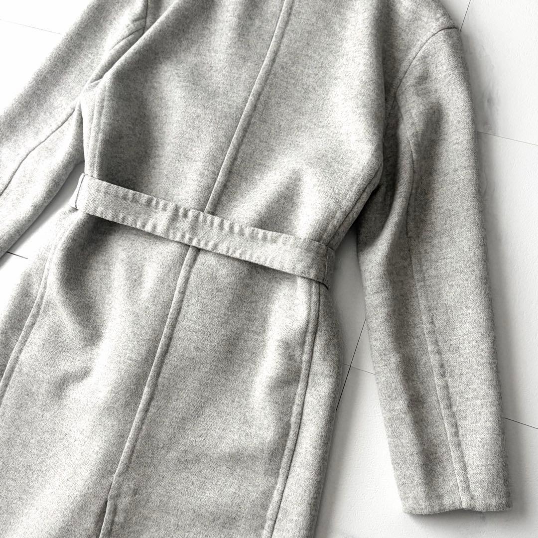 ウィムガゼット　リバーロングコート　ゆったり　ウール　フリーサイズ