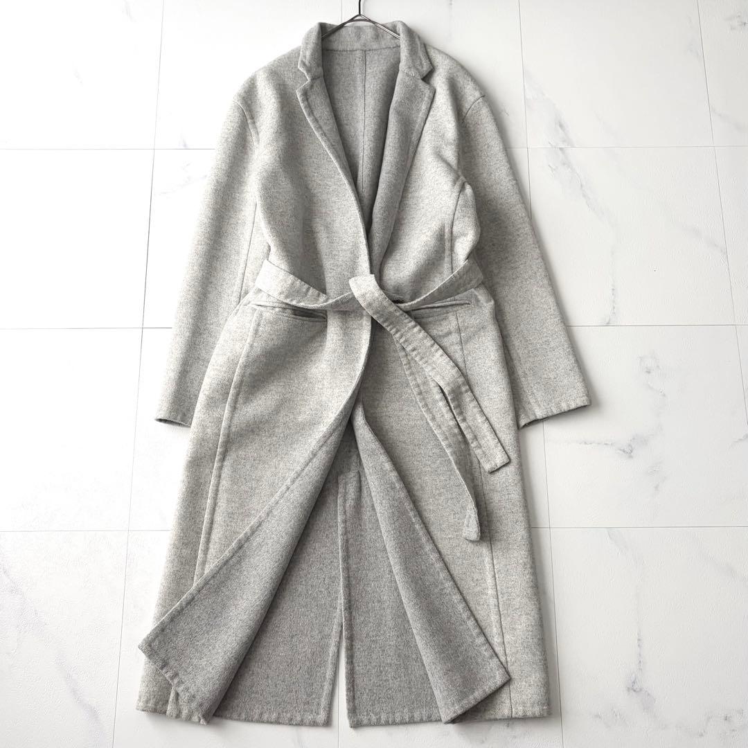 ウィムガゼット　リバーロングコート　ゆったり　ウール　フリーサイズ