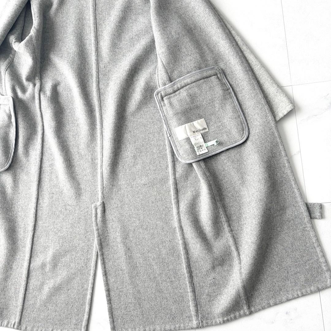 ウィムガゼット　リバーロングコート　ゆったり　ウール　フリーサイズ