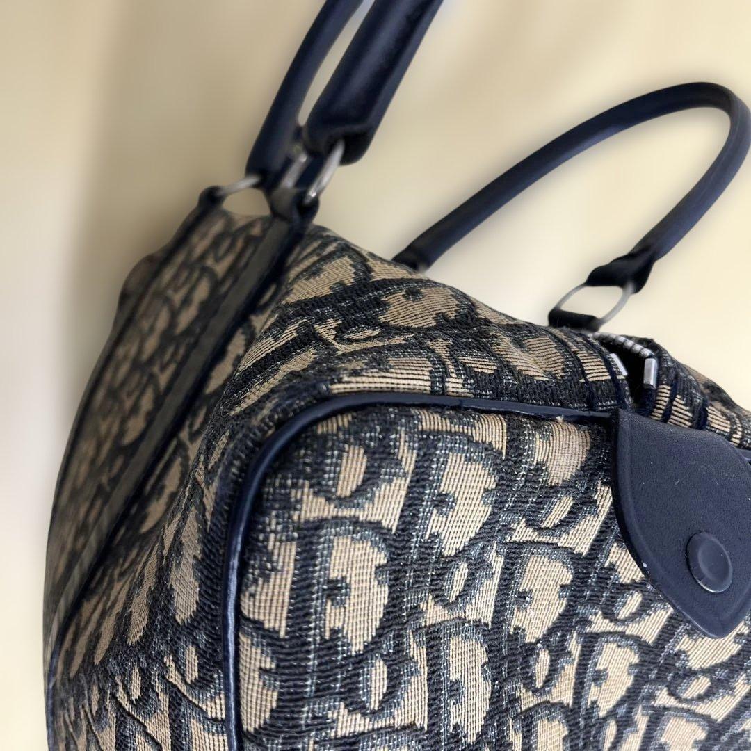 希少 Christian Dior トロッター ミニボストンバッグ 90s