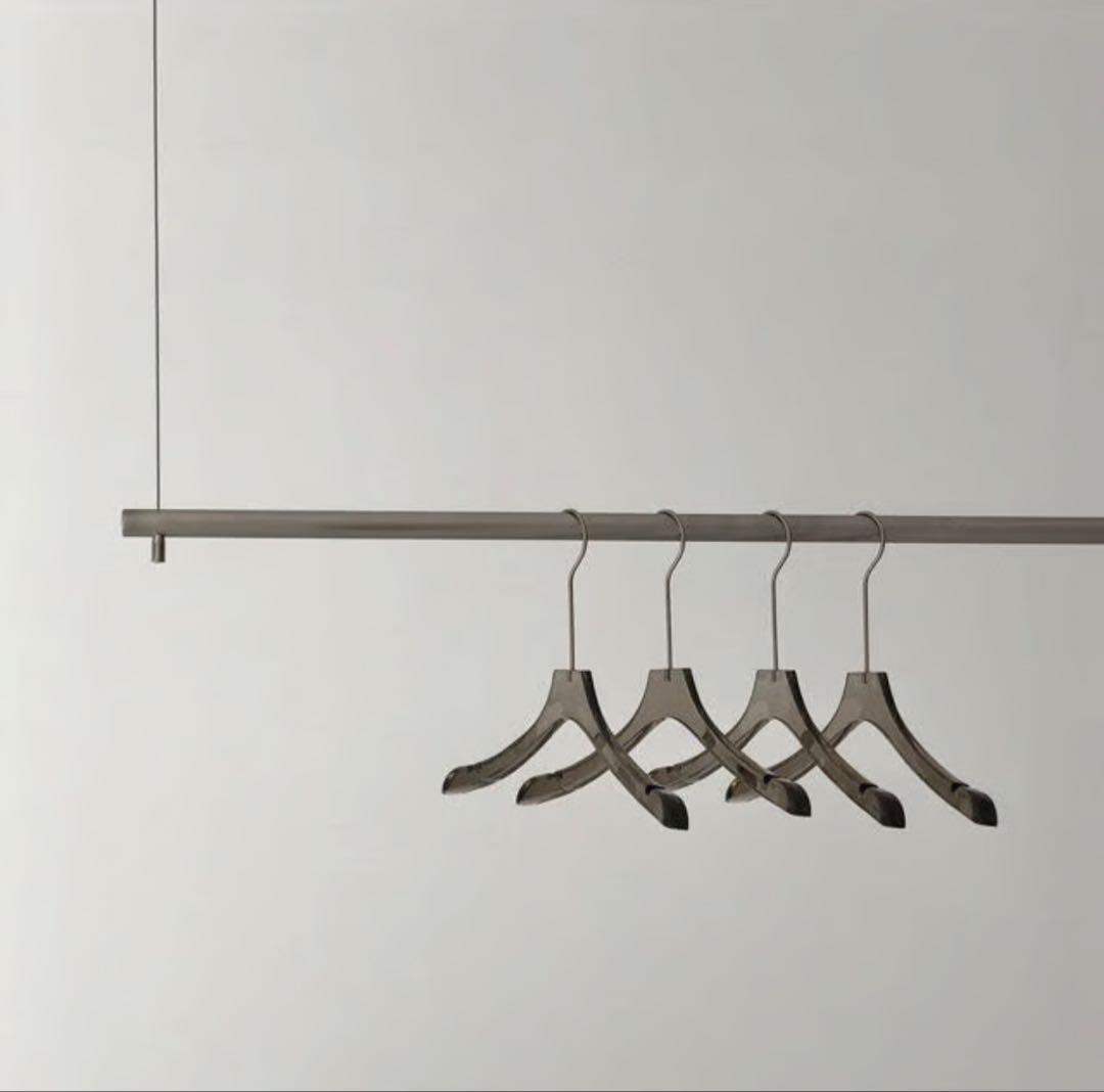 ステンレス 吊り下げ ワイヤー ハンガーラック120cm、100cm2個セット